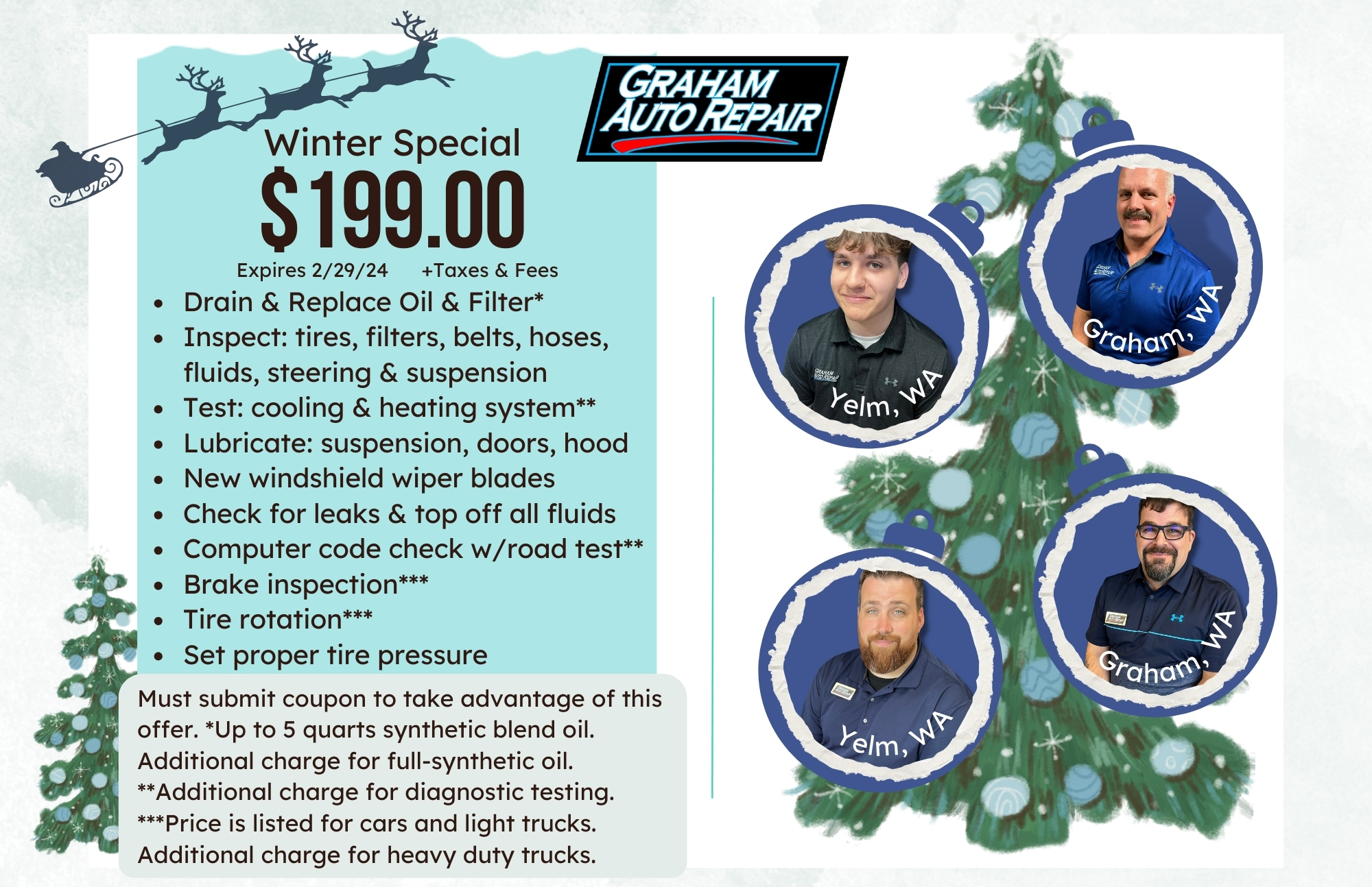 Winter Service Special at Graham Auto Repair 2023